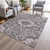 Damask Washable Indoor Outdoor Area Rug