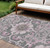 Damask Washable Indoor Outdoor Area Rug