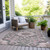 Damask Washable Indoor Outdoor Area Rug