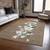3' X 5' Brown Beige Ivory And Taupe Presents Washable Indoor Outdoor Area Rug