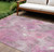 Floral Washable Indoor Outdoor Area Rug