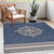 3' X 5' Blue And Gray Indoor Outdoor Area Rug