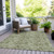 Floral Washable Indoor Outdoor Area Rug