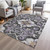 Damask Washable Indoor Outdoor Area Rug