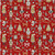 5' X 8' Red Gold Black And Gray Nutcracker Washable Indoor Outdoor Area Rug