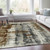 Abstract Washable Indoor Outdoor Area Rug