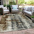 Abstract Washable Indoor Outdoor Area Rug