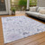 Floral Washable Indoor Outdoor Area Rug