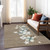 5' X 8' Brown Beige Ivory And Taupe Presents Washable Indoor Outdoor Area Rug