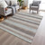 Striped Washable Indoor Outdoor Area Rug