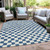 Geometric Washable Indoor Outdoor Area Rug