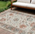 Floral Washable Indoor Outdoor Area Rug