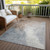 Abstract Washable Indoor Outdoor Area Rug