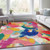 Abstract Washable Indoor Outdoor Area Rug