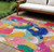 Abstract Washable Indoor Outdoor Area Rug