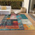 Abstract Washable Indoor Outdoor Area Rug