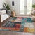 Abstract Washable Indoor Outdoor Area Rug