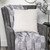 Parkland Collection Emma Gray Solid Throw Pillow