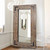 Wood Framed Leaning Accent Mirror