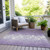 Damask Washable Indoor Outdoor Area Rug