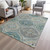Floral Washable Indoor Outdoor Area Rug