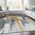 Abstract Washable Indoor Outdoor Area Rug