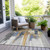Abstract Washable Indoor Outdoor Area Rug