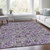 Floral Washable Indoor Outdoor Area Rug