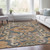 Damask Washable Indoor Outdoor Area Rug