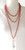 Christmas- Red Multi-Layer Necklace with "Believe" Key Pendant