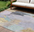 Abstract Washable Indoor Outdoor Area Rug
