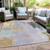 Abstract Washable Indoor Outdoor Area Rug