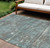 Geometric Washable Indoor Outdoor Area Rug