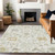 Floral Washable Indoor Outdoor Area Rug