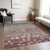 Floral Washable Indoor Outdoor Area Rug