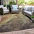 Abstract Washable Indoor Outdoor Area Rug