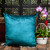 Parkland Collection Bento Teal Solid Throw Pillow
