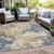 Abstract Washable Indoor Outdoor Area Rug