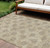 Damask Washable Indoor Outdoor Area Rug