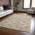 Damask Washable Indoor Outdoor Area Rug