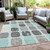 Geometric Washable Indoor Outdoor Area Rug