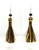 Christmas- New Years Eve Gold Tinsel Earrings