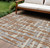 Striped Washable Indoor Outdoor Area Rug