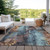 Floral Washable Indoor Outdoor Area Rug