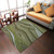Rugsotic Carpets Hand Tufted Wool Square Area Rug Abstract  - Green - 8'x8'