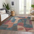 Abstract Washable Indoor Outdoor Area Rug