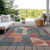 Abstract Washable Indoor Outdoor Area Rug