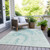 Abstract Washable Indoor Outdoor Area Rug