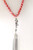Christmas- Red Multi-Layer "Believe" Tassel Necklace