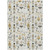 3' X 5' Ivory Gold Black And Gray Nutcracker Washable Indoor Outdoor Area Rug